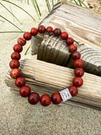 Bodhi Armband - Rode jaspis 8mm