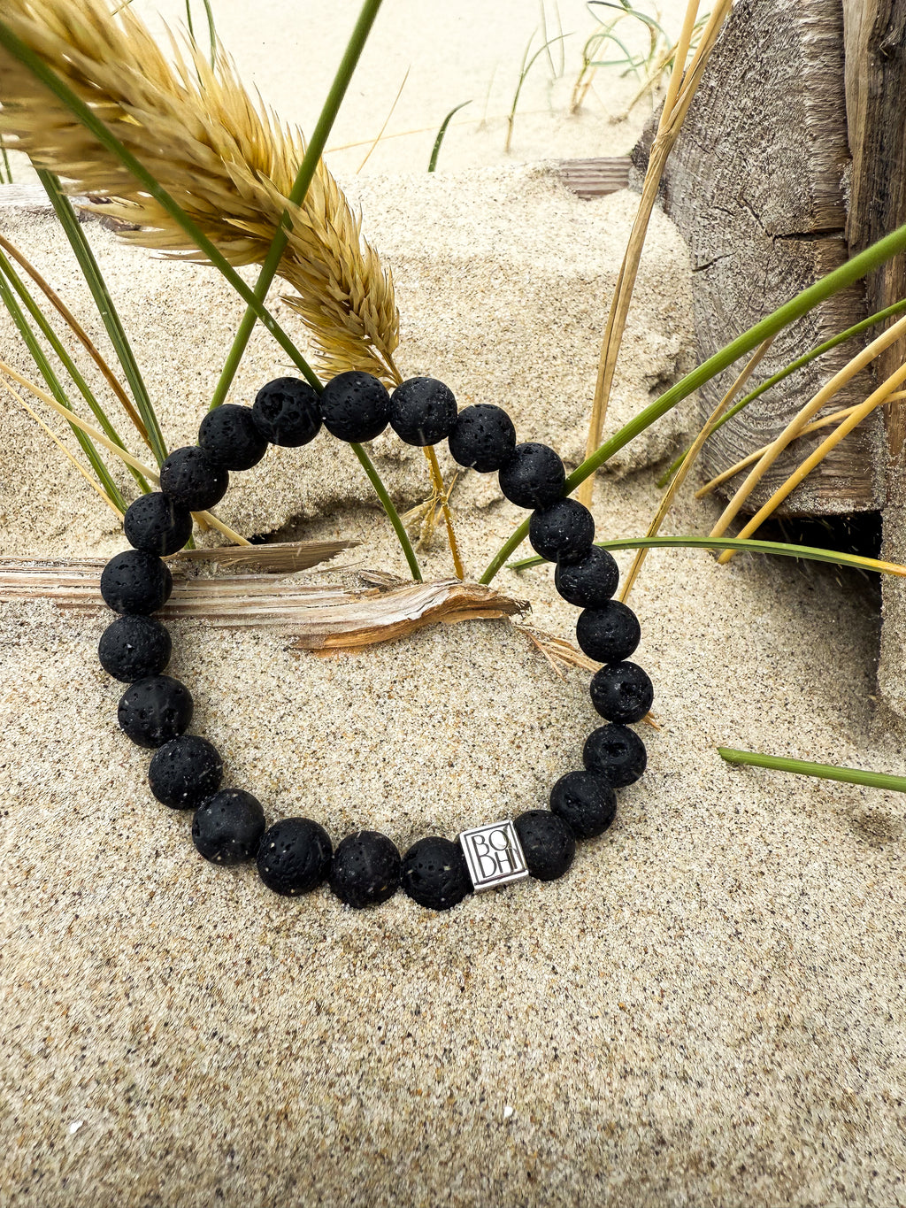 Bodhi Armband - Lavasteen 8mm