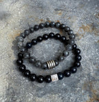 Bodhi Armband - Saffier jade 8mm