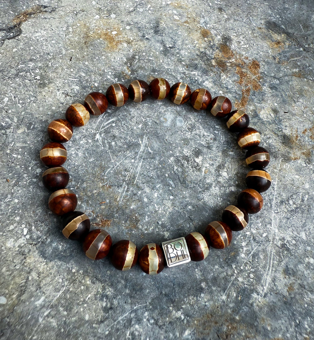 Bodhi Armband - Tibetaanse Dzi 8mm