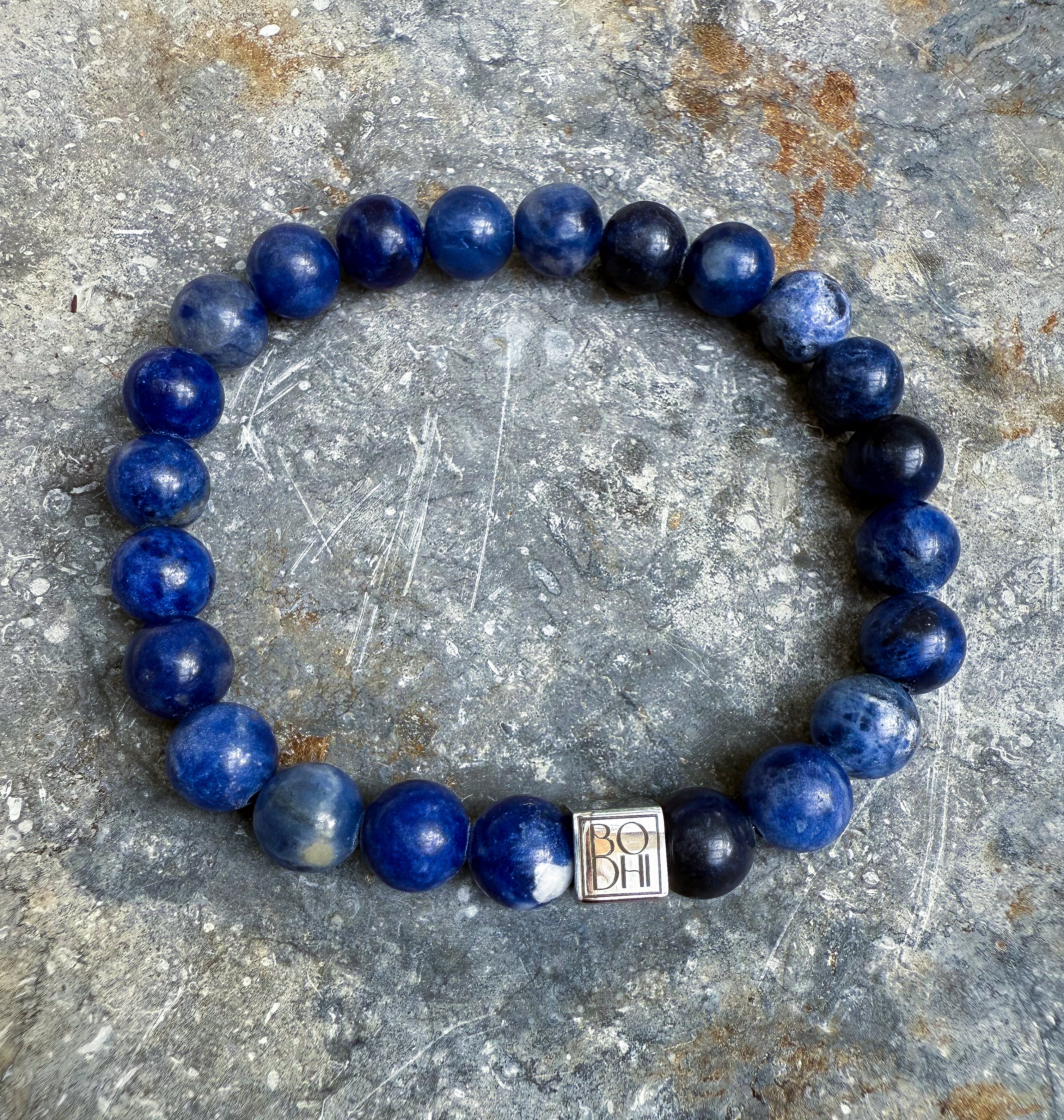 Bodhi Armband - Blauwe sodaliet 8mm