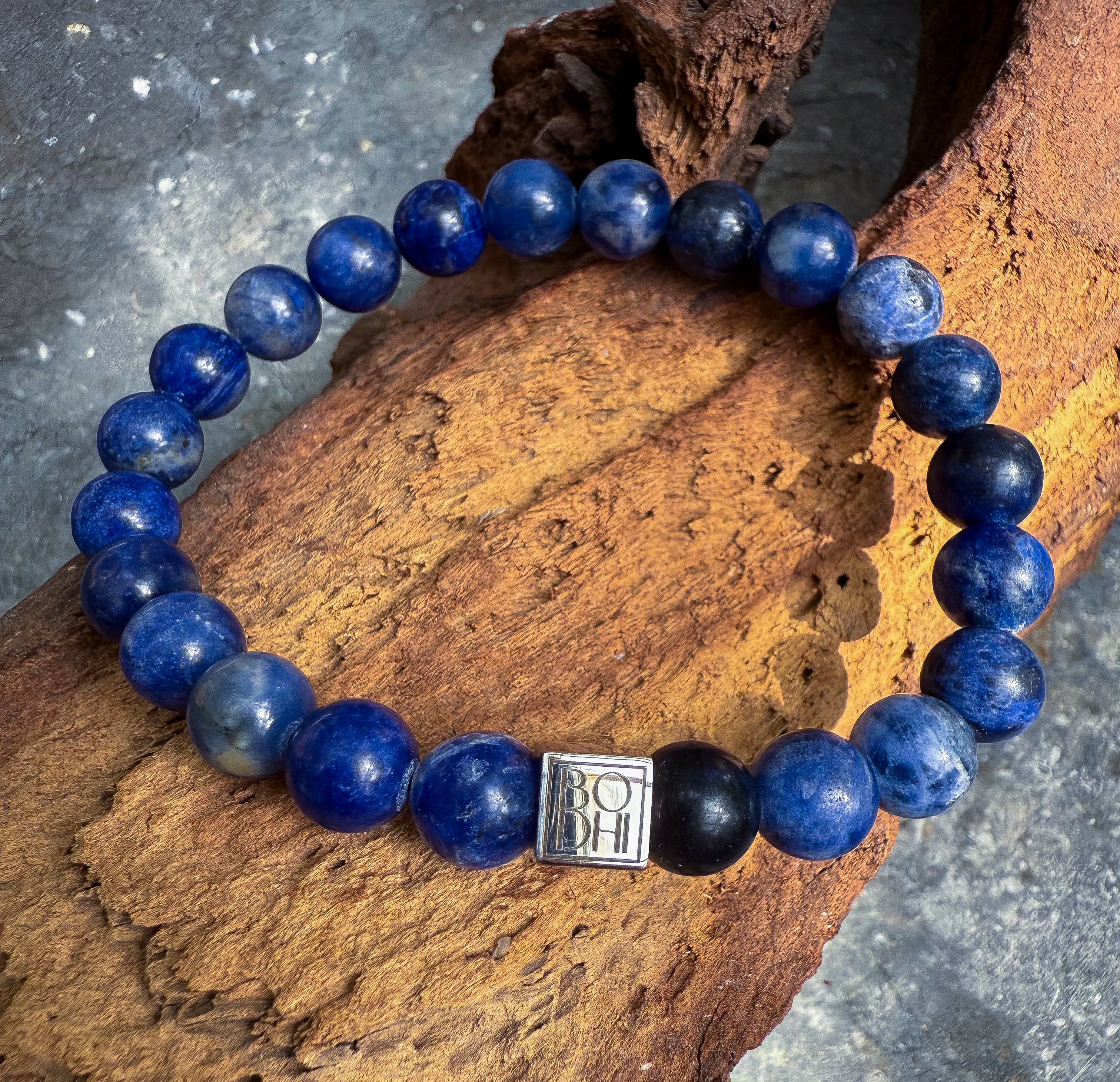 Bodhi Armband - Blauwe sodaliet 8mm