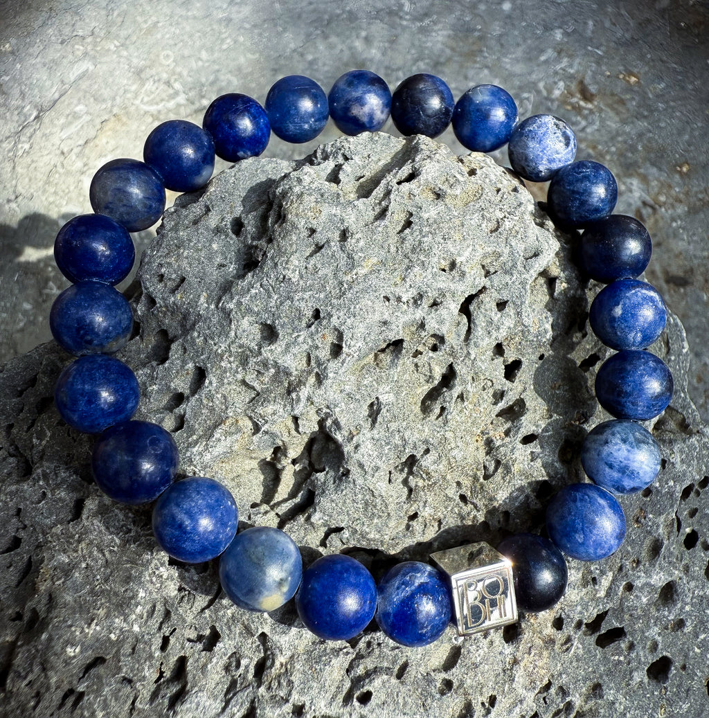 Bodhi Armband - Blauwe sodaliet 8mm