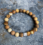 Bodhi Armband - Matte jaspis 8mm