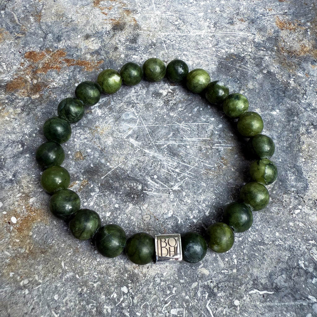 Bodhi Armband - Groene zuidelijke jade 8mm