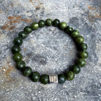 Bodhi Armband - Groene zuidelijke jade 8mm