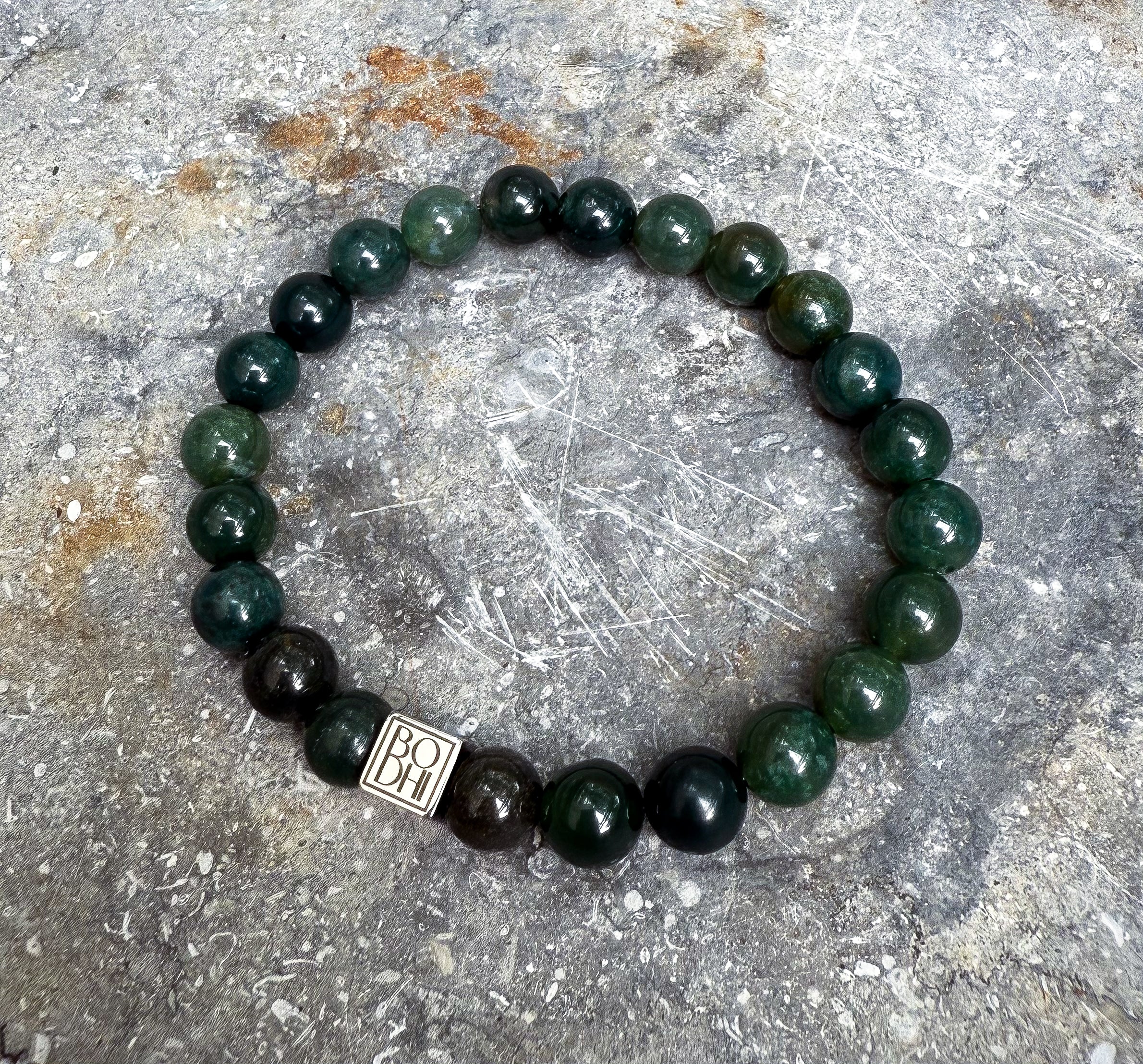 Bodhi Armband - Mosagaat 8mm