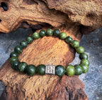 Bodhi Armband - Groene zuidelijke jade 8mm