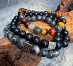 Bodhi Armband - Saffier jade 8mm