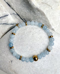 Bodhi Bracelet Women - Blue aquamarine 6mm