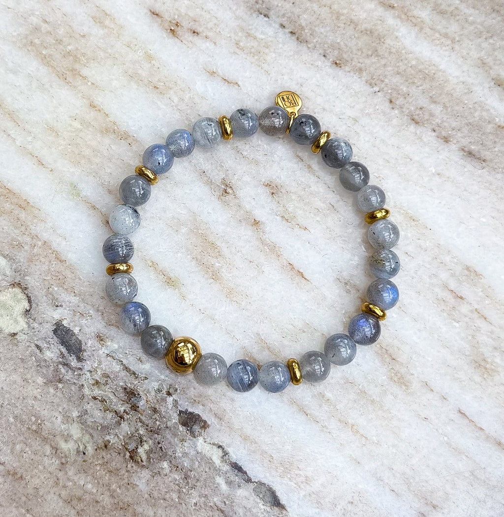 Bodhi Armband Dames - Argentijnse labradoriet 6mm