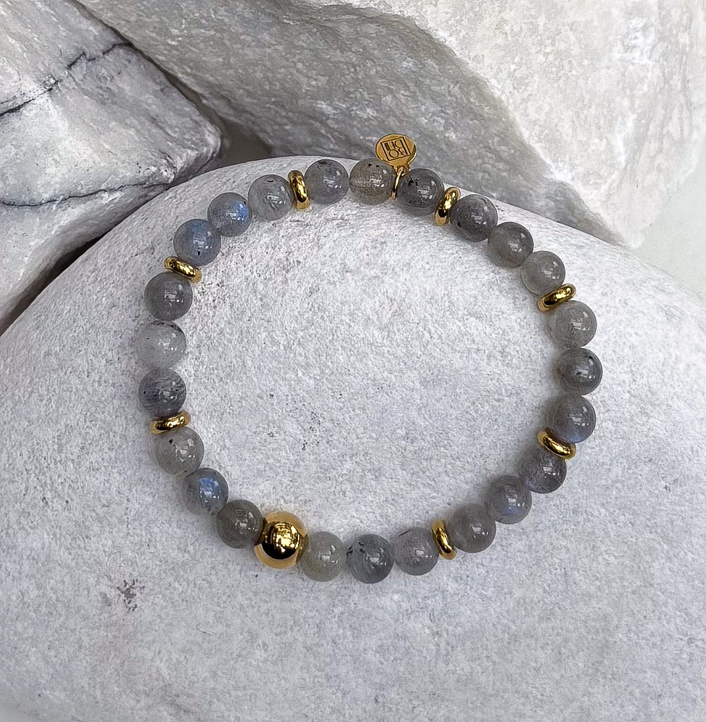 Bodhi Armband Dames - Argentijnse labradoriet 6mm