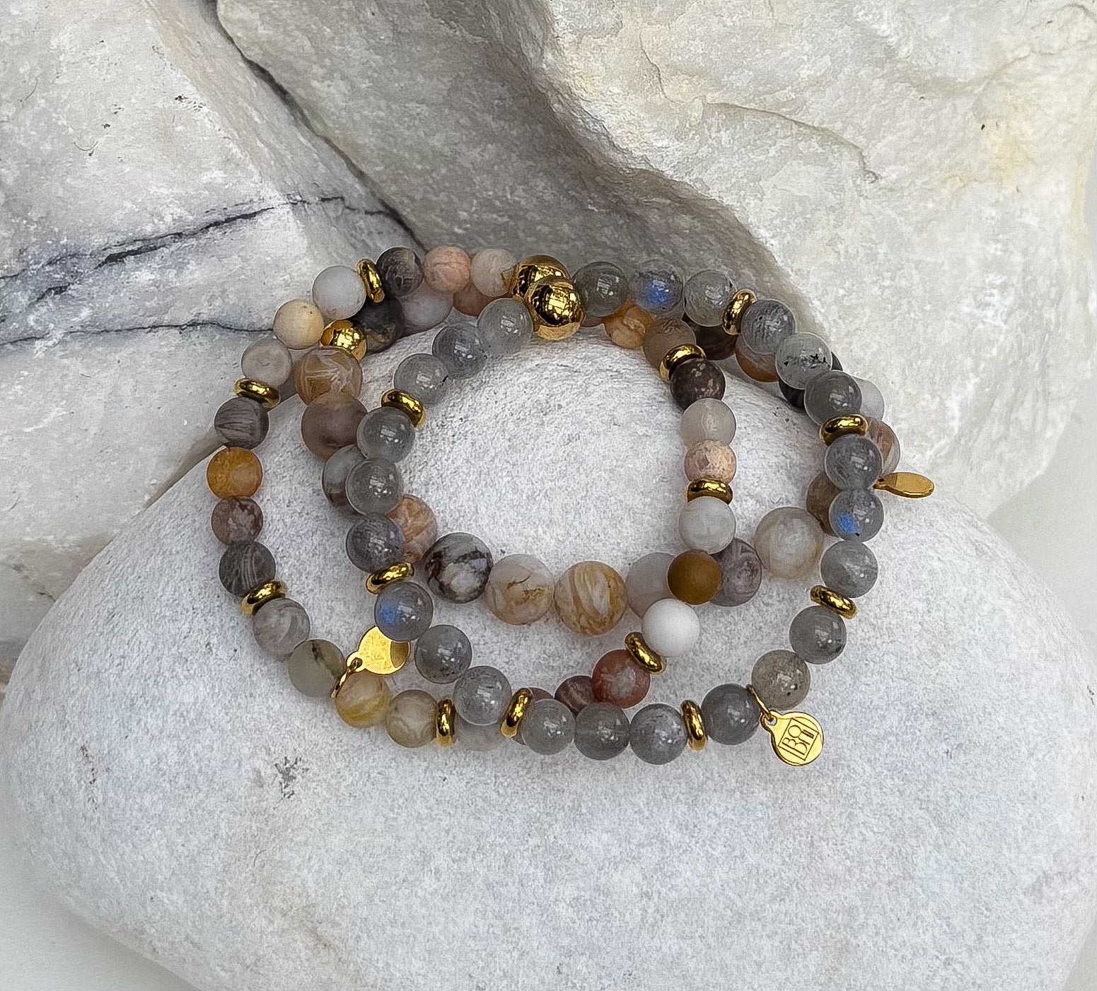 Bodhi Armband Dames - Argentijnse labradoriet 6mm