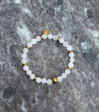 Bodhi Armband Dames - Witte jade 6mm