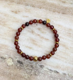 Bodhi Armband Dames - Oranje granaat 6mm