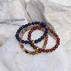 Bodhi Armband Dames - Oranje granaat 6mm