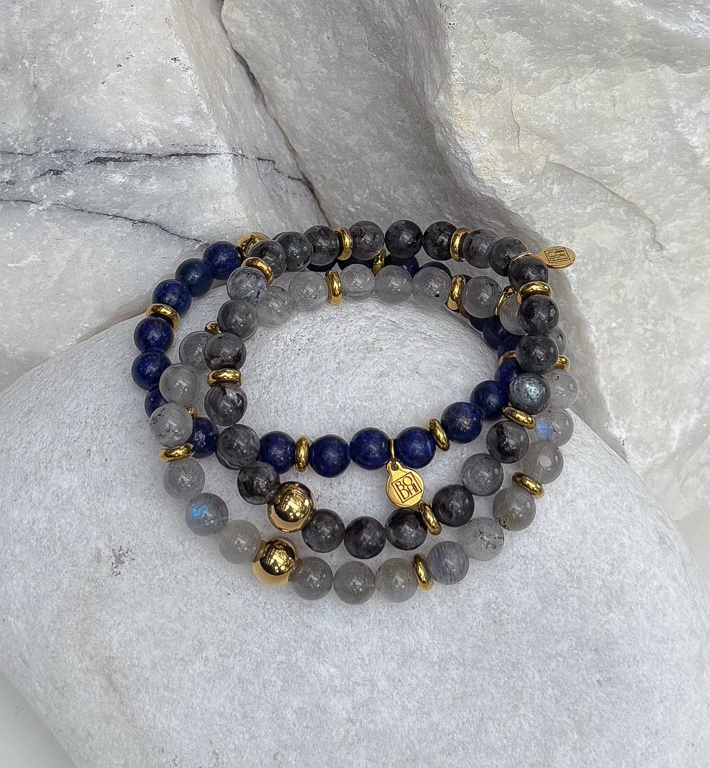 Bodhi Armband Dames - Argentijnse labradoriet 6mm