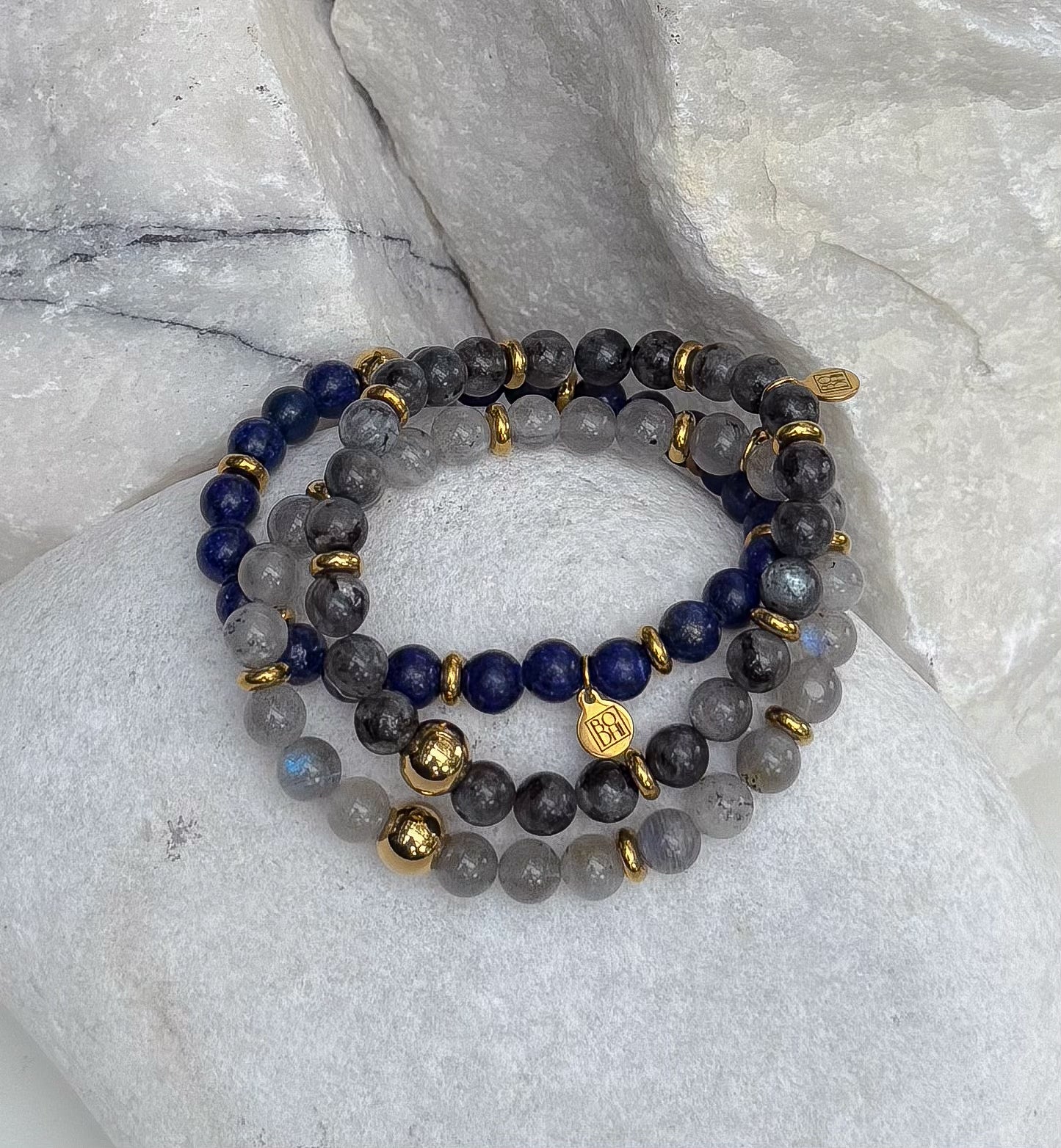 Bodhi Armband Dames - Argentijnse labradoriet 6mm