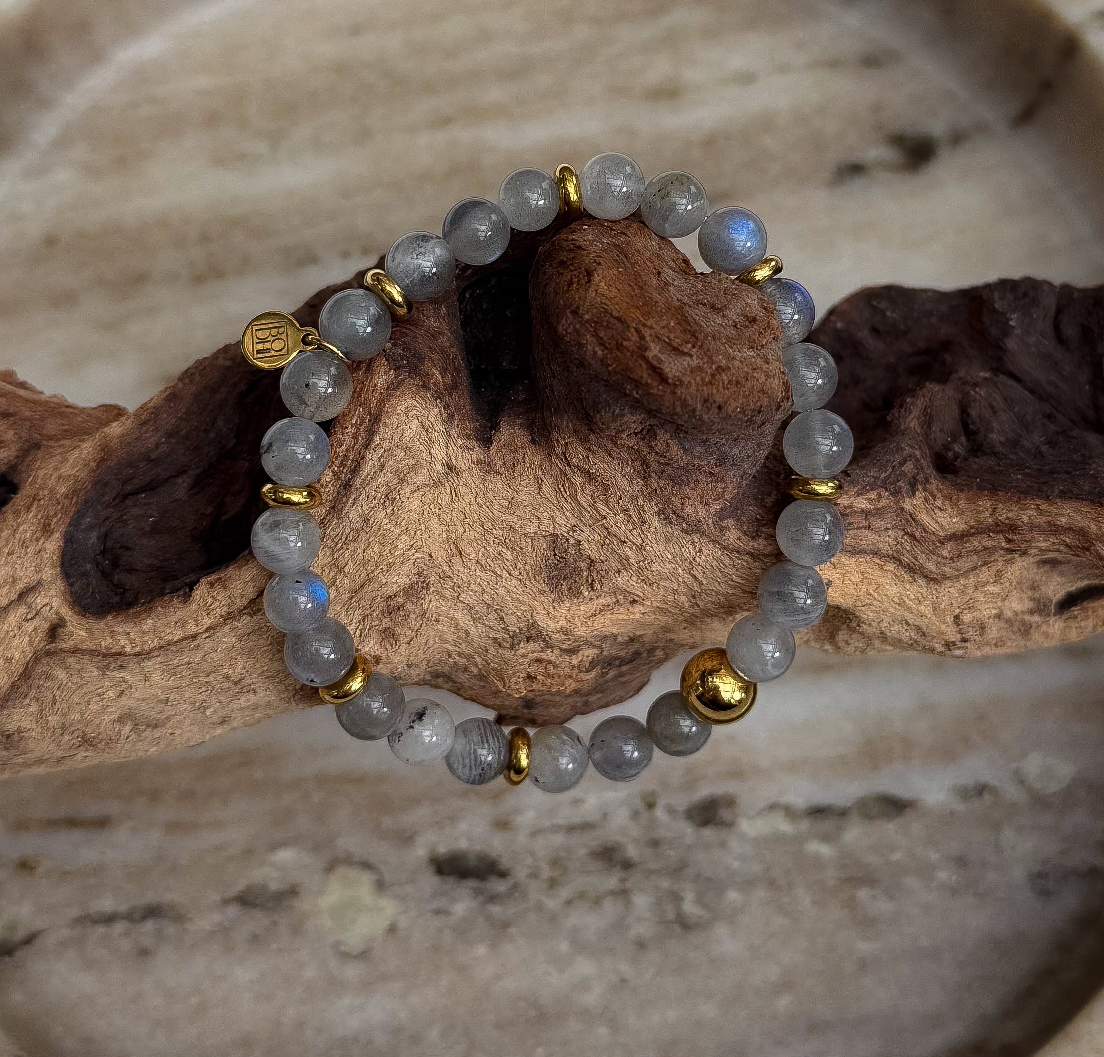 Bodhi Armband Dames - Argentijnse labradoriet 6mm