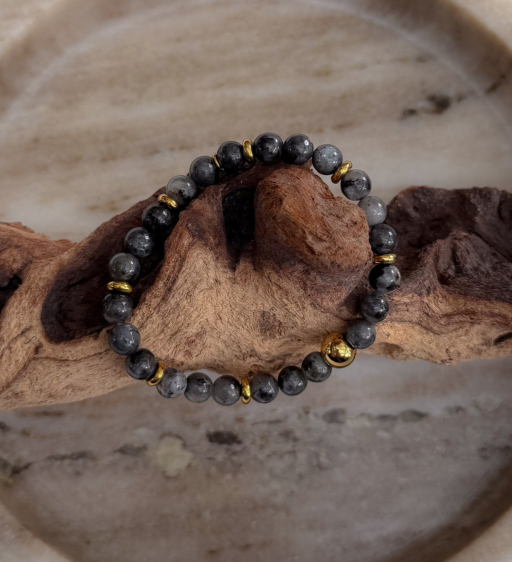 Bodhi Armband Dames - Labradoriet 6mm