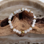 Bodhi Armband Dames - Witte jade 6mm