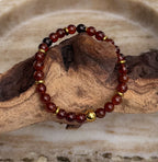 Bodhi Armband Dames - Oranje granaat 6mm