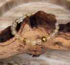 Bodhi Armband Dames - Citroenkwarts 6mm