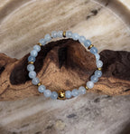 Bodhi Armband Dames - Blauwe aquamarin 6mm