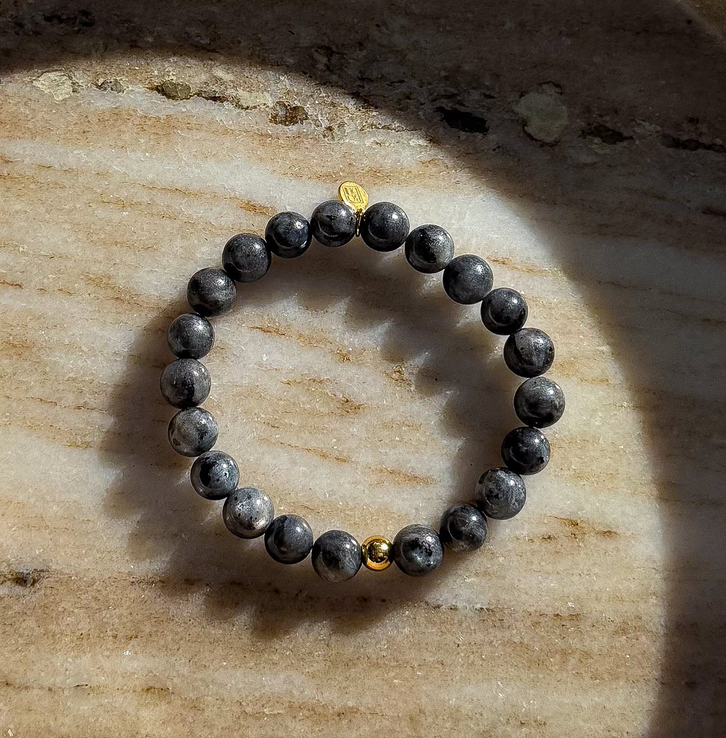 Bodhi Armband Dames - Labradoriet 8mm