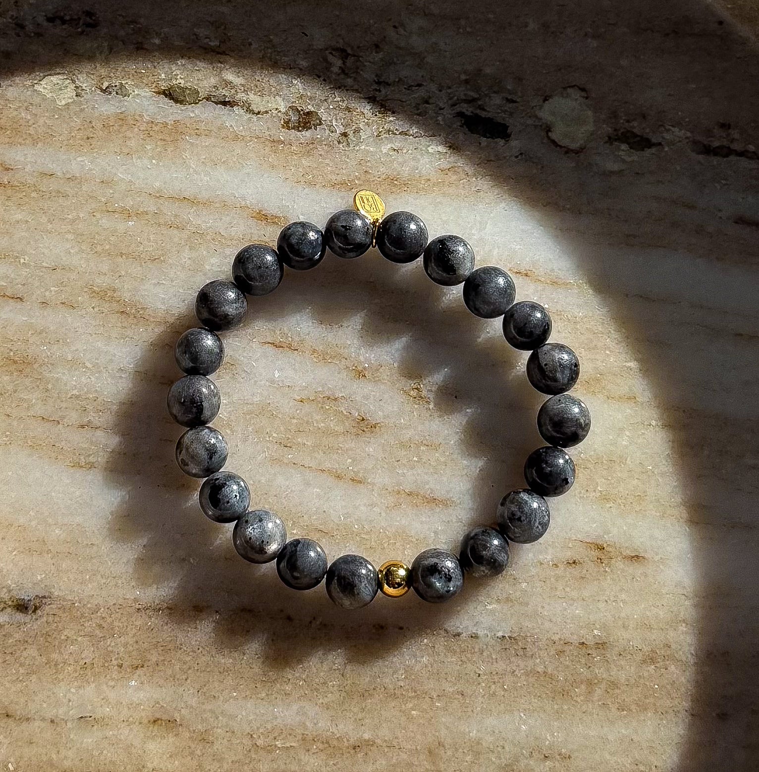 Bodhi Armband Dames - Labradoriet 8mm