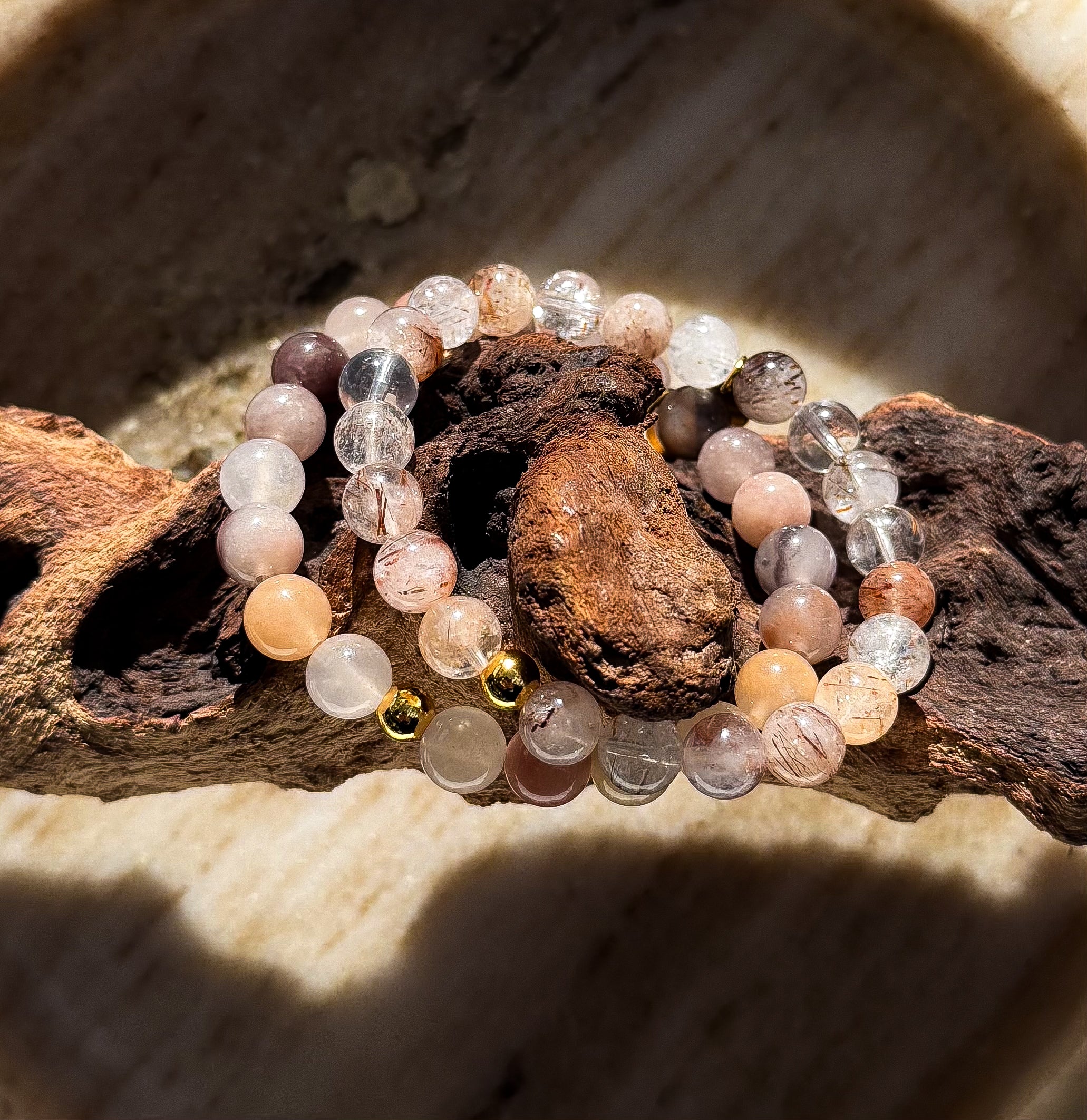 Bodhi Armband Dames - Rutielkwarts 8mm