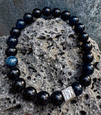 Bodhi Armband - Saffier jade 8mm